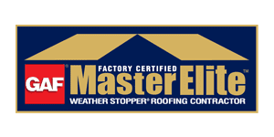 Advertisement for MasterElite roofing contractor