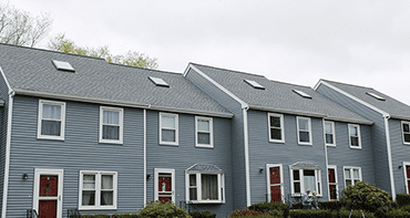 Three connected condominiums, all of whom have had recently replaced roofs and skylights