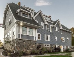 A house with newly redone siding