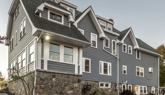 A house with newly redone siding